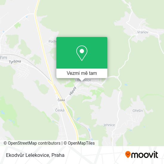 Ekodvůr Lelekovice mapa