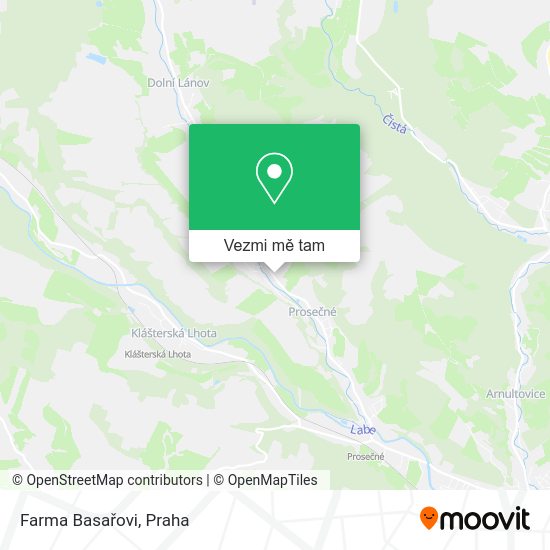 Farma Basařovi mapa