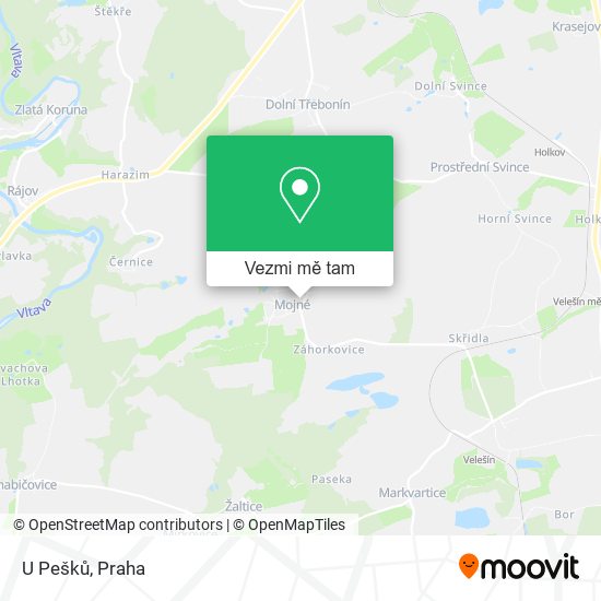 U Pešků mapa