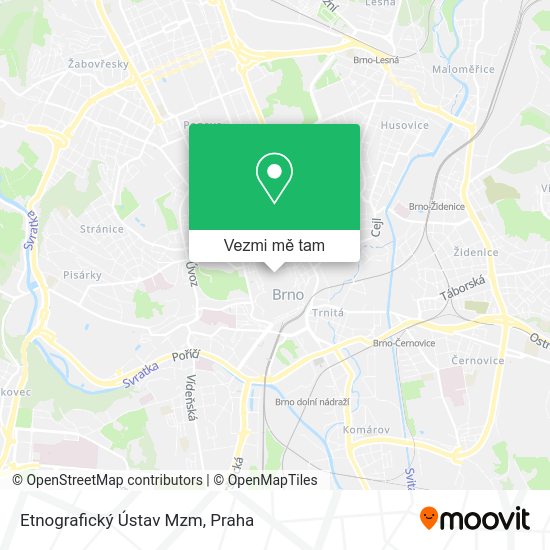 Etnografický Ústav Mzm mapa