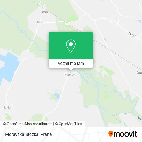 Moravská Stezka mapa