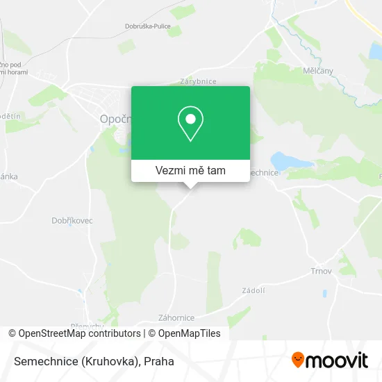 Semechnice (Kruhovka) mapa