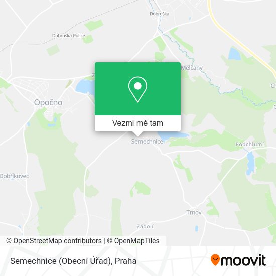 Semechnice (Obecní Úřad) mapa