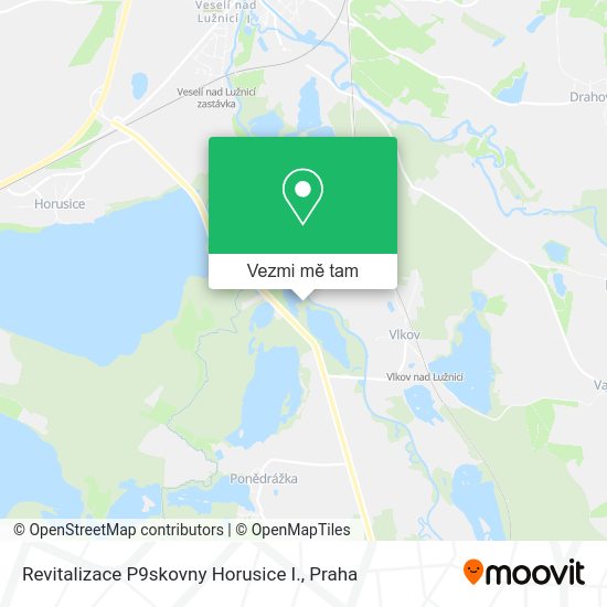 Revitalizace P9skovny Horusice I. mapa