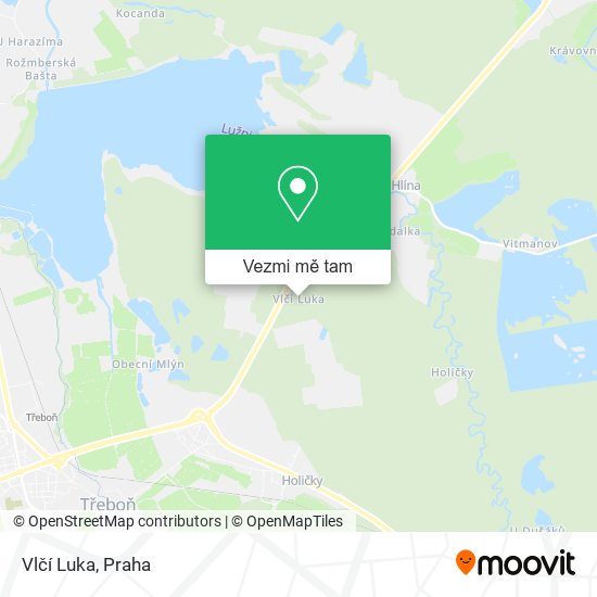 Vlčí Luka mapa