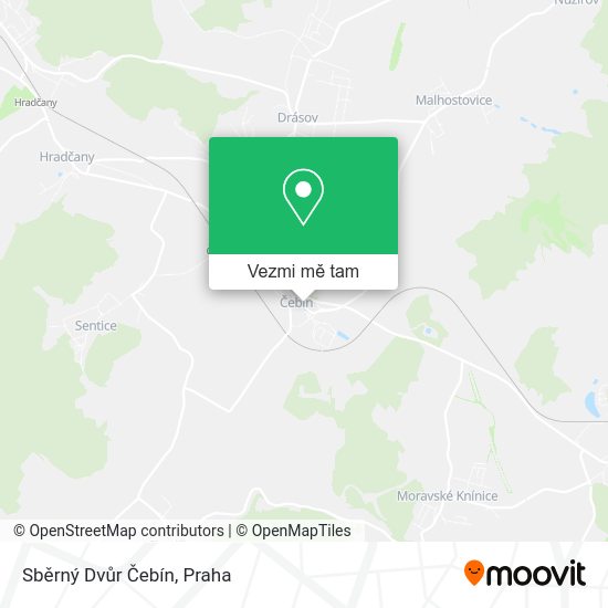 Sběrný Dvůr Čebín mapa