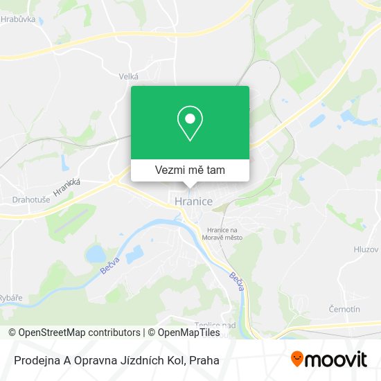 Prodejna A Opravna Jízdních Kol mapa