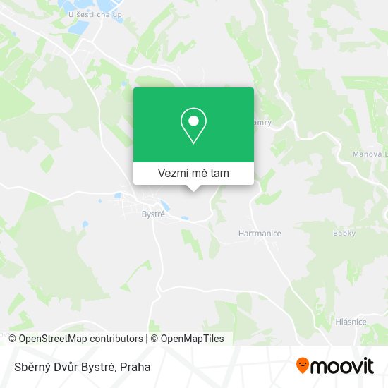 Sběrný Dvůr Bystré mapa