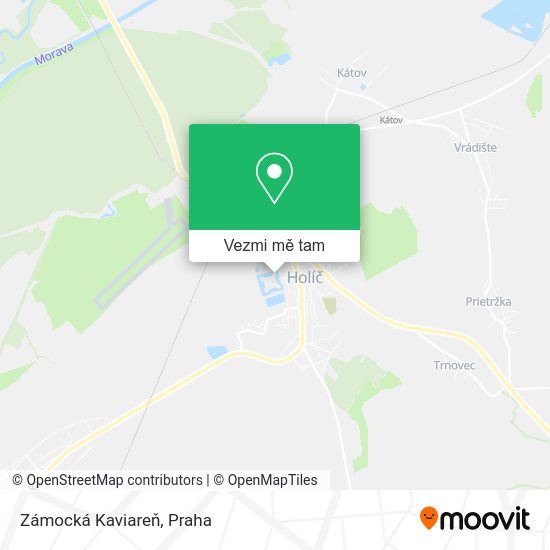 Zámocká Kaviareň mapa
