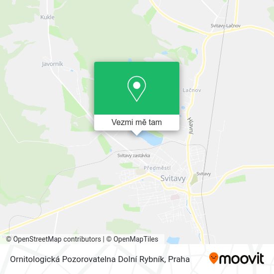 Ornitologická Pozorovatelna Dolní Rybník mapa