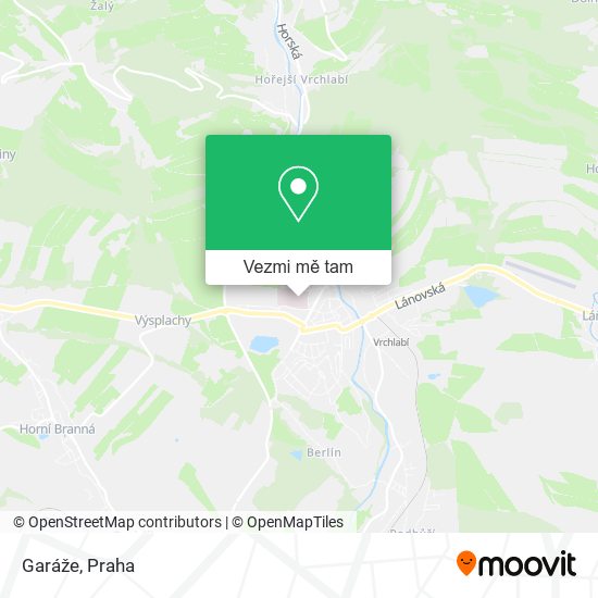 Garáže mapa