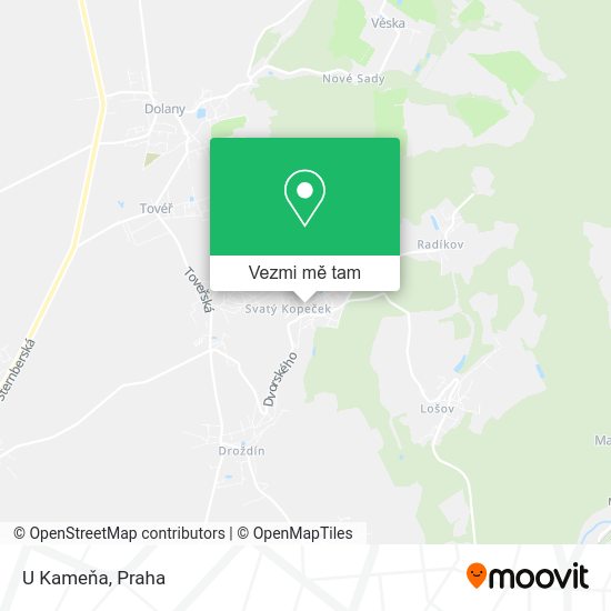 U Kameňa mapa