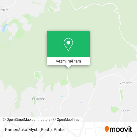 Kameňácká Mysl. (Rest.) mapa