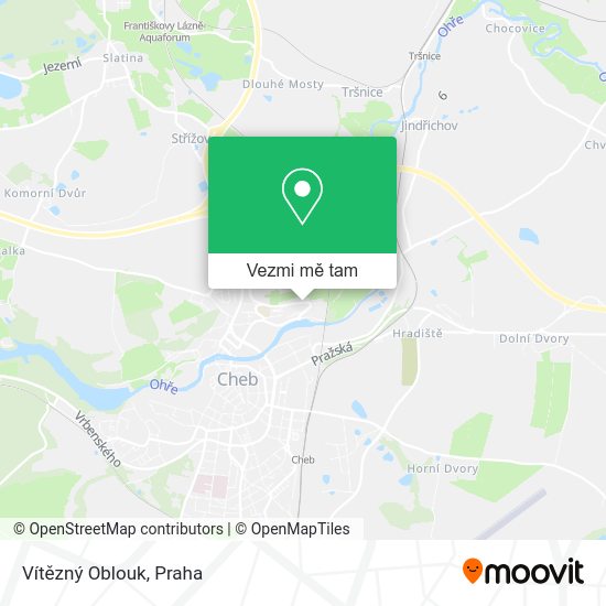 Vítězný Oblouk mapa
