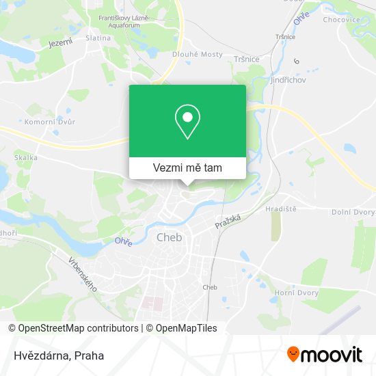 Hvězdárna mapa