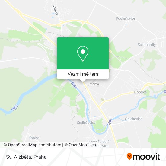 Sv. Alžběta mapa