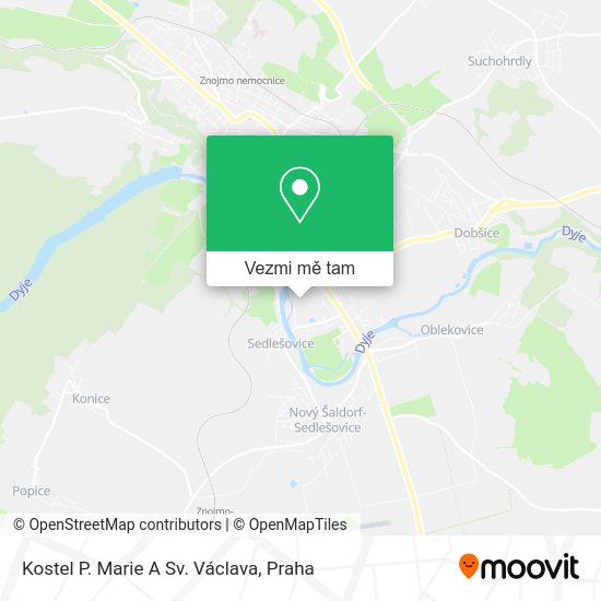 Kostel P. Marie A Sv. Václava mapa