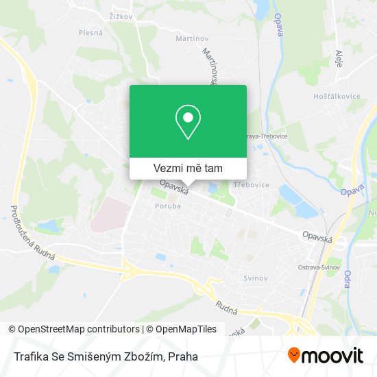Trafika Se Smišeným Zbožím mapa