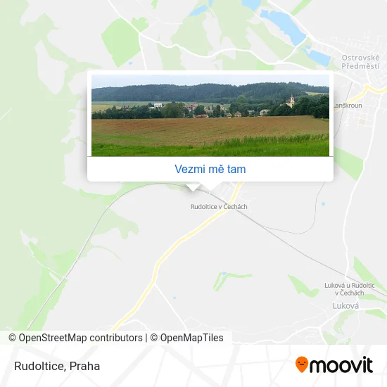 Rudoltice mapa