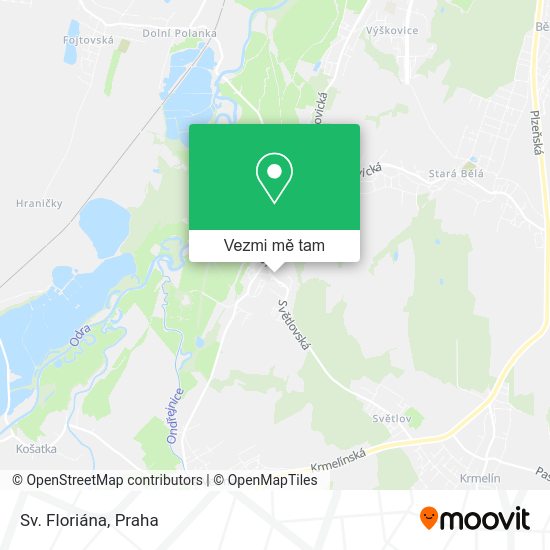 Sv. Floriána mapa