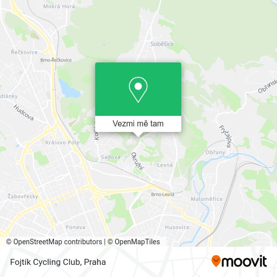 Fojtík Cycling Club mapa