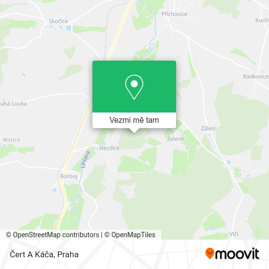 Čert A Káča mapa