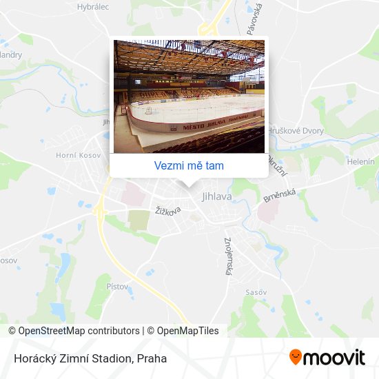 Horácký Zimní Stadion mapa