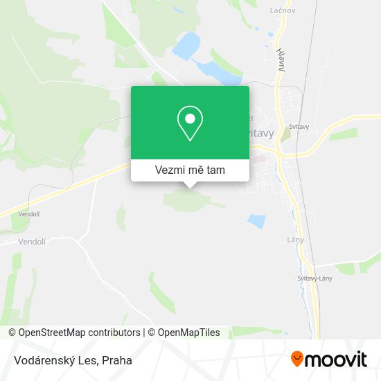 Vodárenský Les mapa