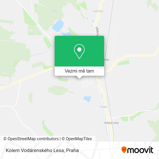 Kolem Vodárenského Lesa mapa