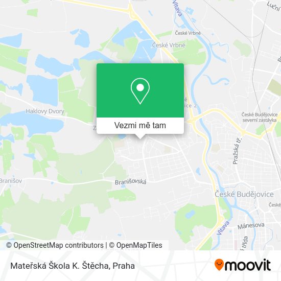 Mateřská Škola K. Štěcha mapa