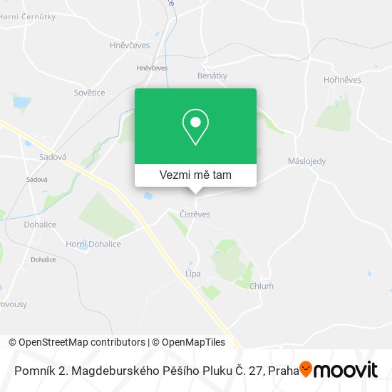 Pomník 2. Magdeburského Pěšího Pluku Č. 27 mapa