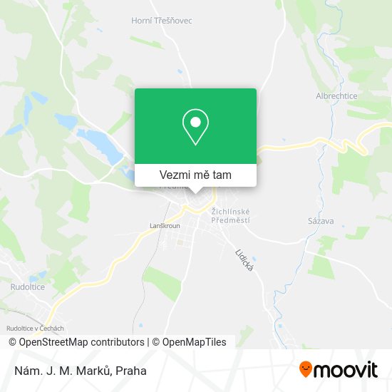 Nám. J. M. Marků mapa