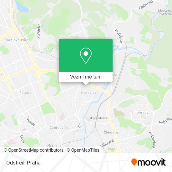 Odstrčil mapa