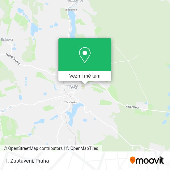 I. Zastavení mapa
