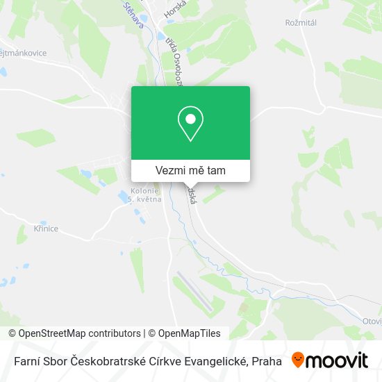 Farní Sbor Českobratrské Církve Evangelické mapa