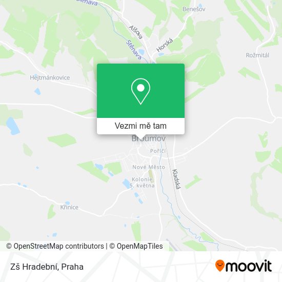 Zš Hradební mapa