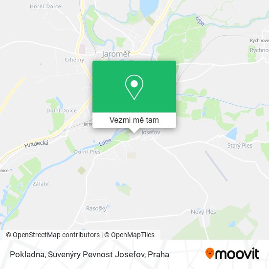Pokladna, Suvenýry Pevnost Josefov mapa