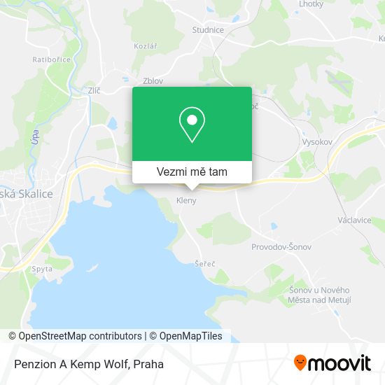 Penzion A Kemp Wolf mapa