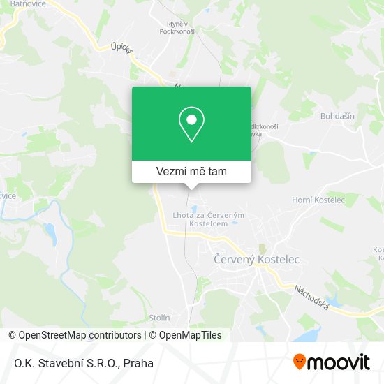 O.K. Stavební S.R.O. mapa