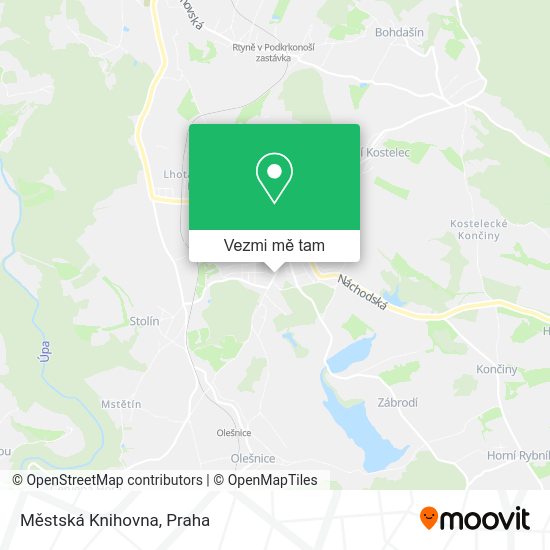 Městská Knihovna mapa