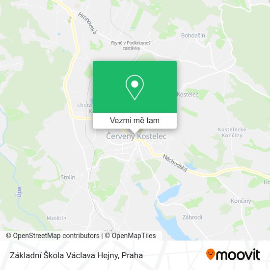 Základní Škola Václava Hejny mapa