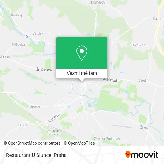 Restaurant U Slunce mapa
