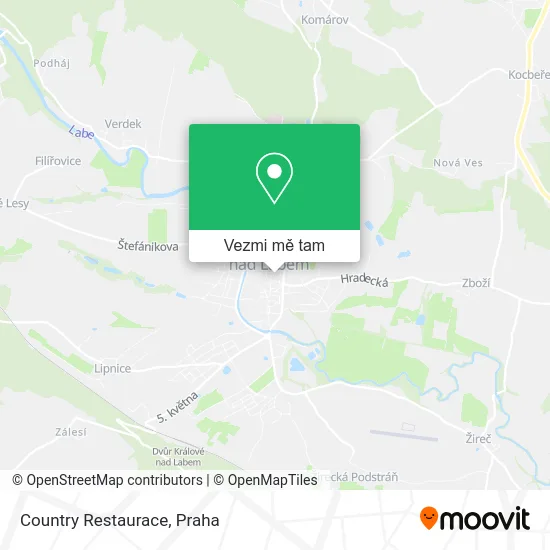 Country Restaurace mapa