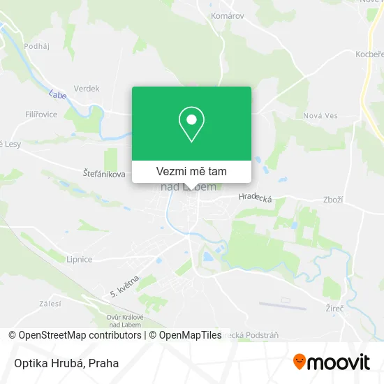 Optika Hrubá mapa