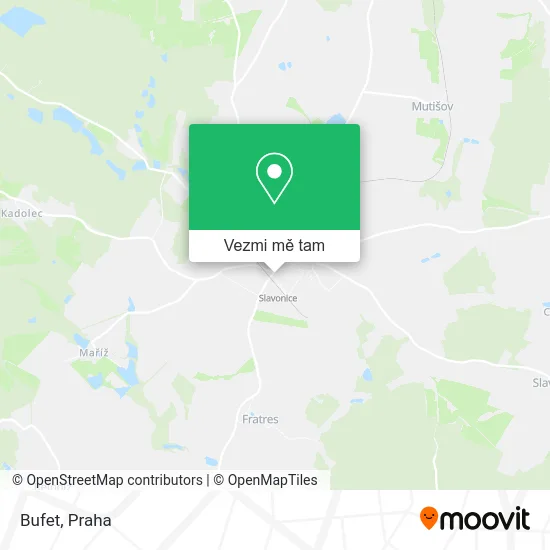 Bufet mapa