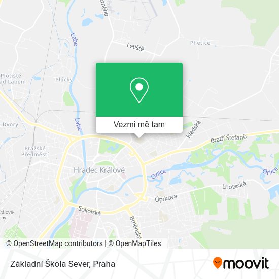 Základní Škola Sever mapa