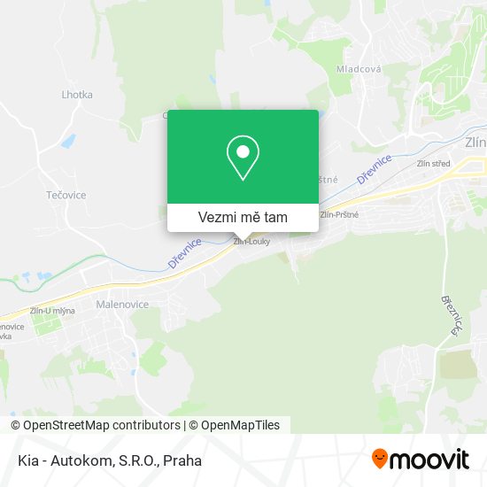 Kia - Autokom, S.R.O. mapa