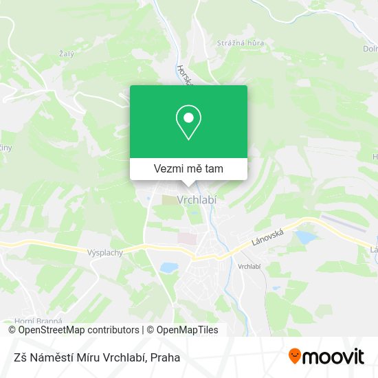 Zš Náměstí Míru Vrchlabí mapa