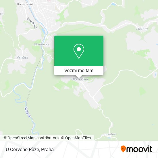 U Červené Růže mapa