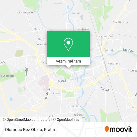 Olomouc Bez Obalu mapa